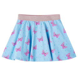 Kids' Skirt Children's Skater Skirt Children Short Skirt Butterfly Print Blue - 128