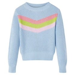 Kids' Sweater Children Toddler Pullover Kids' Sweatshirt Knitwear Knitted Blue - 104