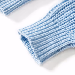 Kids' Sweater Children Toddler Pullover Kids' Sweatshirt Knitwear Knitted Blue - 116