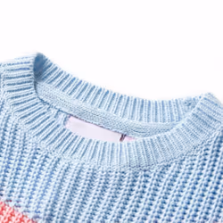 Kids' Sweater Children Toddler Pullover Kids' Sweatshirt Knitwear Knitted Blue - 128