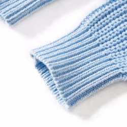 Kids' Sweater Children Toddler Pullover Kids' Sweatshirt Knitwear Knitted Blue - 128