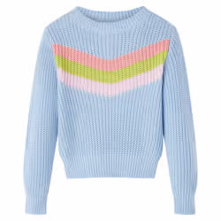 Kids' Sweater Children Toddler Pullover Kids' Sweatshirt Knitwear Knitted Blue - 140