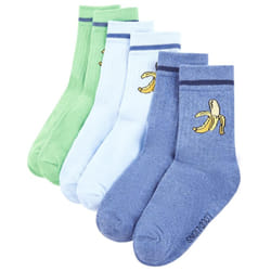 Kids' Socks Children Cotton Socks School Socks 5 Pairs Peeled Banana Print - 30-34