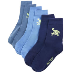 Kids' Socks Children Cotton Socks Toddler School Socks 5 Pairs Crocodile Print - 23-26