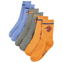 Kids' Socks Children Cotton Socks Toddler School Socks 5 Pairs Bear Print - 30-34