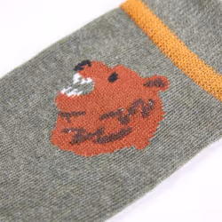 Kids' Socks Children Cotton Socks Toddler School Socks 5 Pairs Bear Print - 30-34