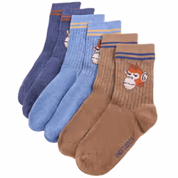 Kids' Socks Children Cotton Socks Toddler School Socks 5 Pairs Monkey Print - 23-26