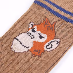 Kids' Socks Children Cotton Socks Toddler School Socks 5 Pairs Monkey Print - 26-29