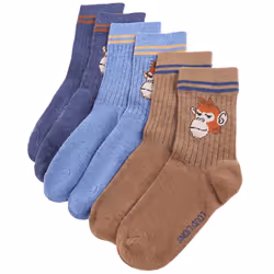 Kids' Socks Children Cotton Socks Toddler School Socks 5 Pairs Monkey Print - 30-34