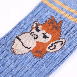 Kids' Socks Children Cotton Socks Toddler School Socks 5 Pairs Monkey Print - 30-34