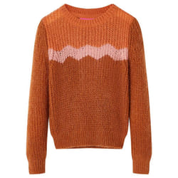 Kids' Sweater Children Toddler Pullover Sweatshirt Knitwear Knitted Cognac - 104