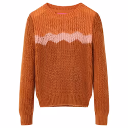 Kids' Sweater Children Toddler Pullover Sweatshirt Knitwear Knitted Cognac - 140