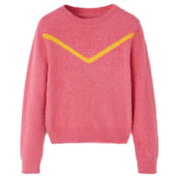 Kids' Sweater Children Toddler Kids' Tops Pullover Sweatshirt Knitwear Knitted - pink, 104