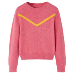 Kids' Sweater Children Toddler Kids' Tops Pullover Sweatshirt Knitwear Knitted - pink, 140