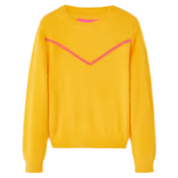 Kids' Sweater Children Toddler Kids' Tops Pullover Sweatshirt Knitwear Knitted - ochre, 116