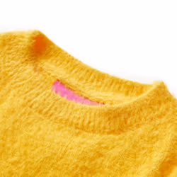 Kids' Sweater Children Toddler Kids' Tops Pullover Sweatshirt Knitwear Knitted - ochre, 116