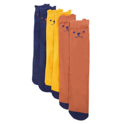 Kids' Socks Children Cotton Socks Toddler Kids School Socks 5 Pairs Dog Print - 23-26