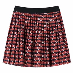 Kids' Pleated Skirt with Glitter School Girls' Shrot Skirt Skater Skirt Navy - 128