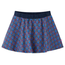 Kids' Skirt Children's Skater Skirt Children Short Skirt Peacock Print Navy - 92