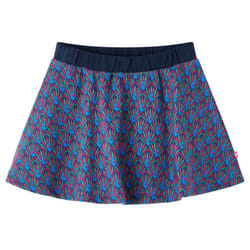 Kids' Skirt Children's Skater Skirt Children Short Skirt Peacock Print Navy - 128