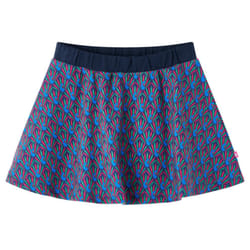 Kids' Skirt Children's Skater Skirt Children Short Skirt Peacock Print Navy - 140