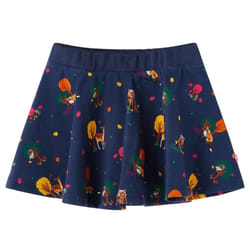 Kids' Skirt Children's Skater Skirt Children Short Skirt Animals Print Navy - 116
