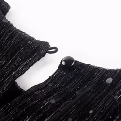 Kids' Dress with Long Sleeves Children Kids Girl's Dress Sequin Design Black - 92