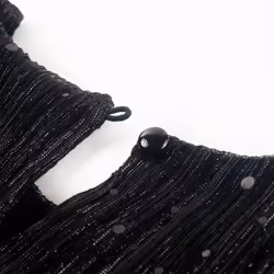 Kids' Dress with Long Sleeves Children Kids Girl's Dress Sequin Design Black - 104