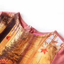 Kids' Dress with Long Sleeves Toddler Children Kids Girl's Dress Deer Print - pink, 104