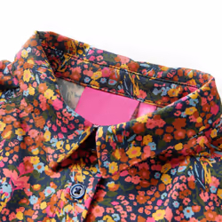 Kids' Dress with Long Sleeves School Girls Dress Flowers Print Multicolour - 140