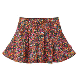 Kids' Skirt Girl's Skater Skirt Children Short Skirt Flowers Print Multicolour - 104