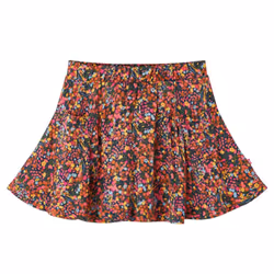 Kids' Skirt Girl's Skater Skirt Children Short Skirt Flowers Print Multicolour - 116