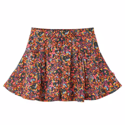 Kids' Skirt Girl's Skater Skirt Children Short Skirt Flowers Print Multicolour - 128