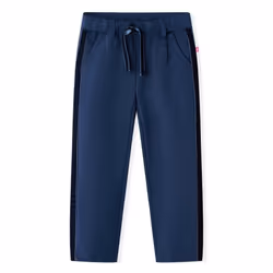 Kids' Pants with Black Trims Toddler Trousers Children's Pants Clothes Navy - 92