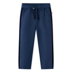 Kids' Pants with Black Trims Toddler Trousers Children's Pants Clothes Navy - 92