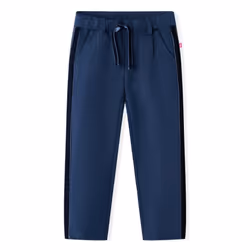 Kids' Pants with Black Trims Toddler Trousers Children's Pants Clothes Navy - 104