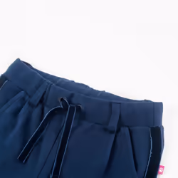 Kids' Pants with Black Trims Toddler Trousers Children's Pants Clothes Navy - 116