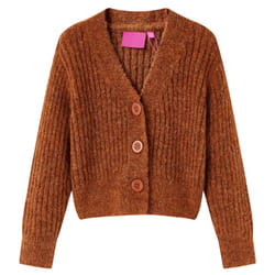 ) Kids' Cardigan Long Sleeve Coats Toddler Kids Children's Knit Sweater Knitted - 128 (7-8y