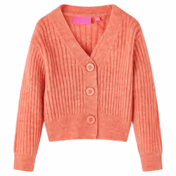 Kids' Cardigan Long Sleeve Coats Toddler Kids Knit Sweater Knitted Medium Pink - 92