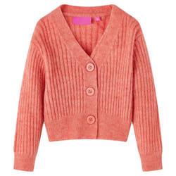 Kids' Cardigan Long Sleeve Coats Toddler Kids Knit Sweater Knitted Medium Pink - 92