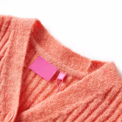 Kids' Cardigan Long Sleeve Coats Toddler Kids Knit Sweater Knitted Medium Pink - 104