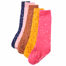 Kids' Socks Children Cotton Socks Toddler School Socks 5 Pairs Spots Print - 30-34
