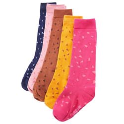 Kids' Socks Children Cotton Socks Toddler School Socks 5 Pairs Spots Print - 30-34