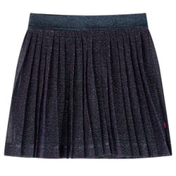 Kids' Skirt Girls' Skater Skirt Children Short Skirt with Glitters Navy Blue - 116
