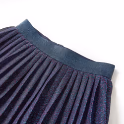 Kids' Skirt Girls' Skater Skirt Children Short Skirt with Glitters Navy Blue - 116