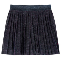Kids' Skirt Girls' Skater Skirt Children Short Skirt with Glitters Navy Blue - 140