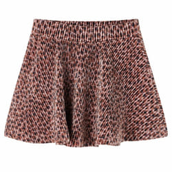 Kids' Skirt Girls' Skater Skirt Children Short Skirt Leopard Print Old Pink - 92