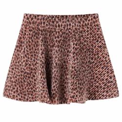 Kids' Skirt Girls' Skater Skirt Children Short Skirt Leopard Print Old Pink - 104