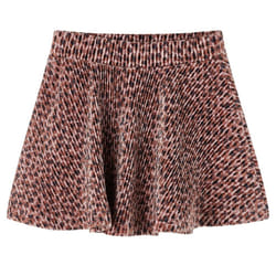 Kids' Skirt Girls' Skater Skirt Children Short Skirt Leopard Print Old Pink - 104