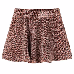 Kids' Skirt Girls' Skater Skirt Children Short Skirt Leopard Print Old Pink - 116